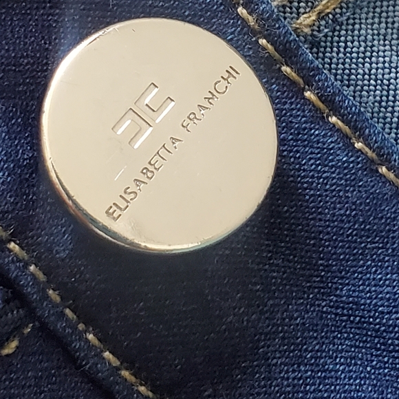 Elisabetta Franchi jeans blue denim size 27 - Picture 5 of 14